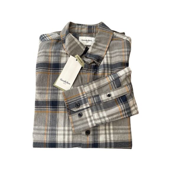 Goodfellow & Co Men's Standard Fit Stretch Poplin Long Sleeve Shirt • NWT - Picture 9 of 15